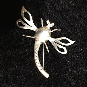Sterling Silver Dragonfly lapel pin